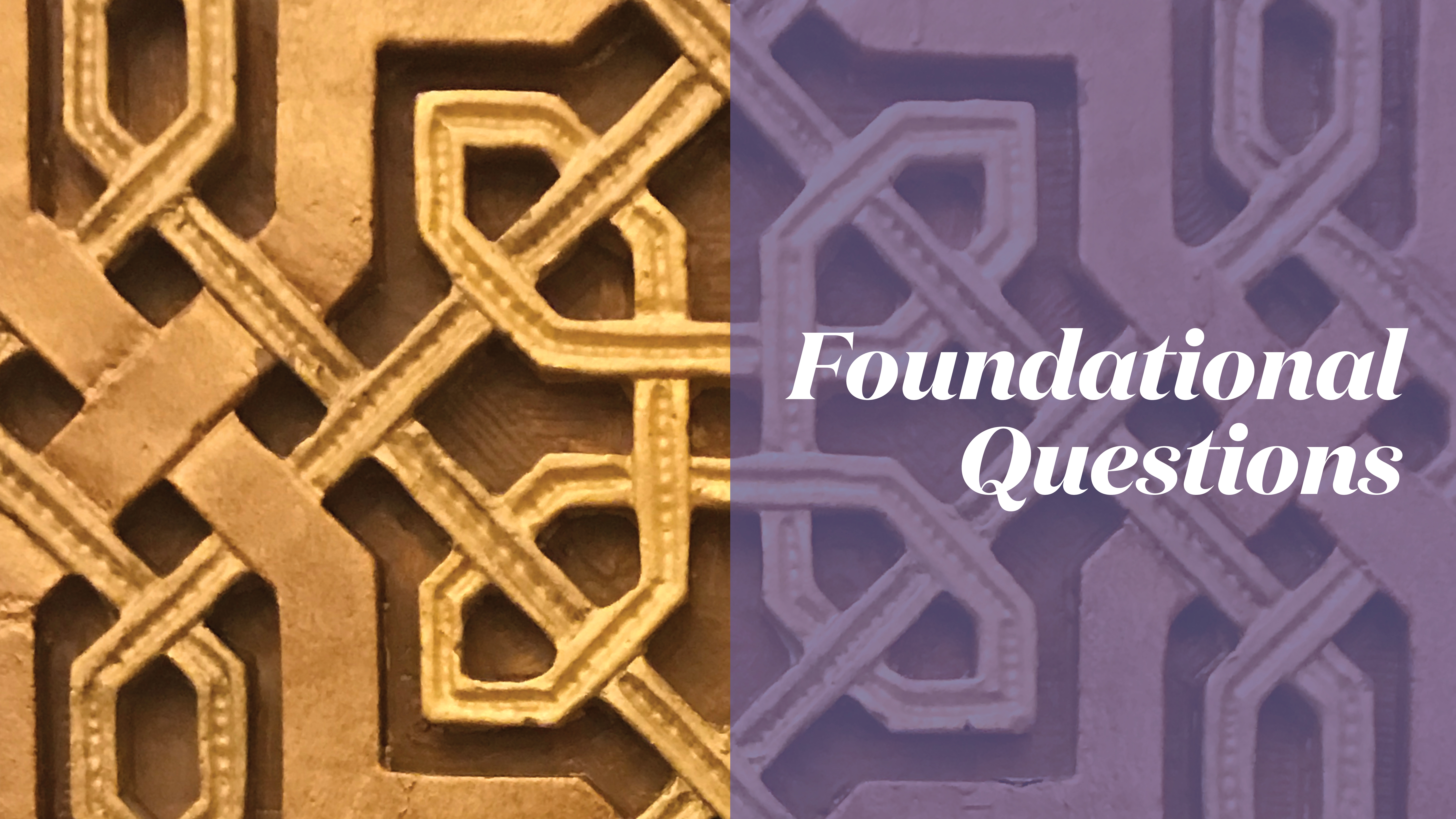 Foundational Questions