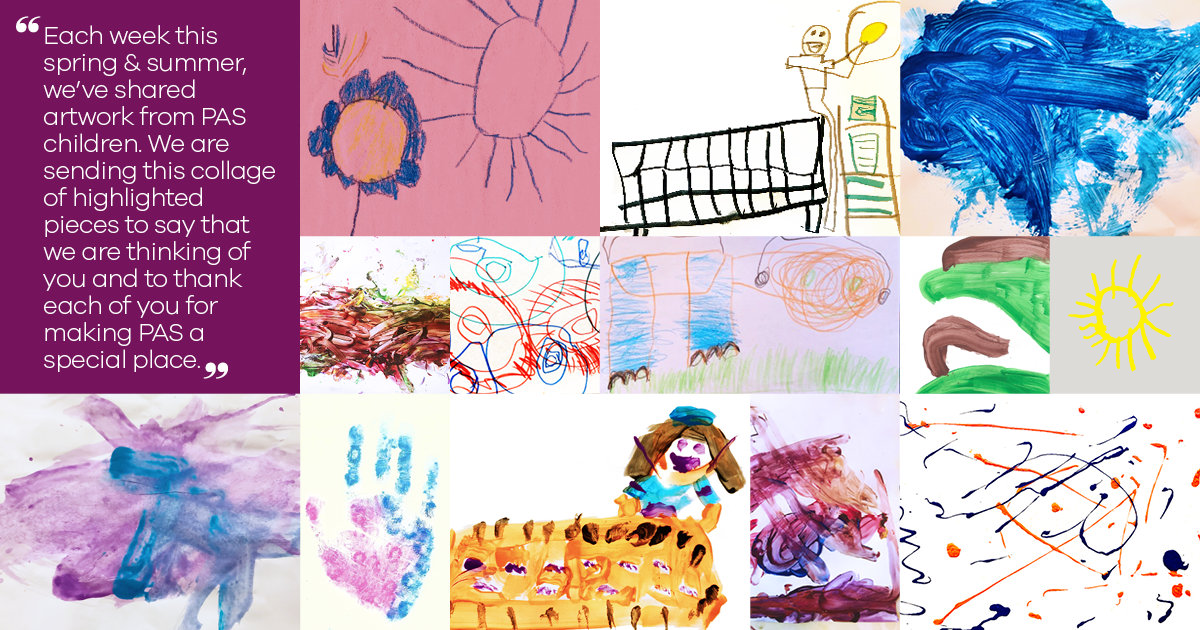 Collage of Children's Artwork