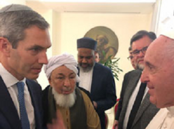 Rabbi Cosgrove with Shaykh Abdullah bin Bayyah and Pope Francis