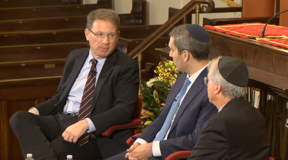 Ambassador Dennis Ross, Jeffrey Goldberg, and Rabbi Elliot Cosgrove