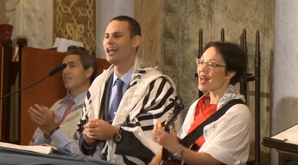 Rabbi Angela Buchdahl and Cantor Azi Schwartz